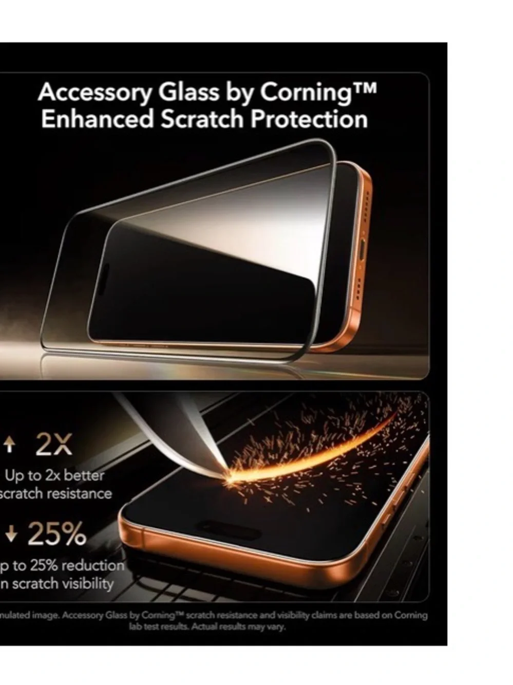 Accessory Glass by Corning™ 3 Pack 9H+ Glass for iPhone 17 Pro Screen Protector